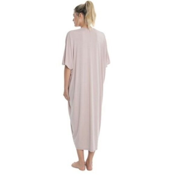 NWT Barefoot Dreams LUXE Milk Jersey Caftan Faded Rose Women's OS Plus H12720 - Picture 11 of 12